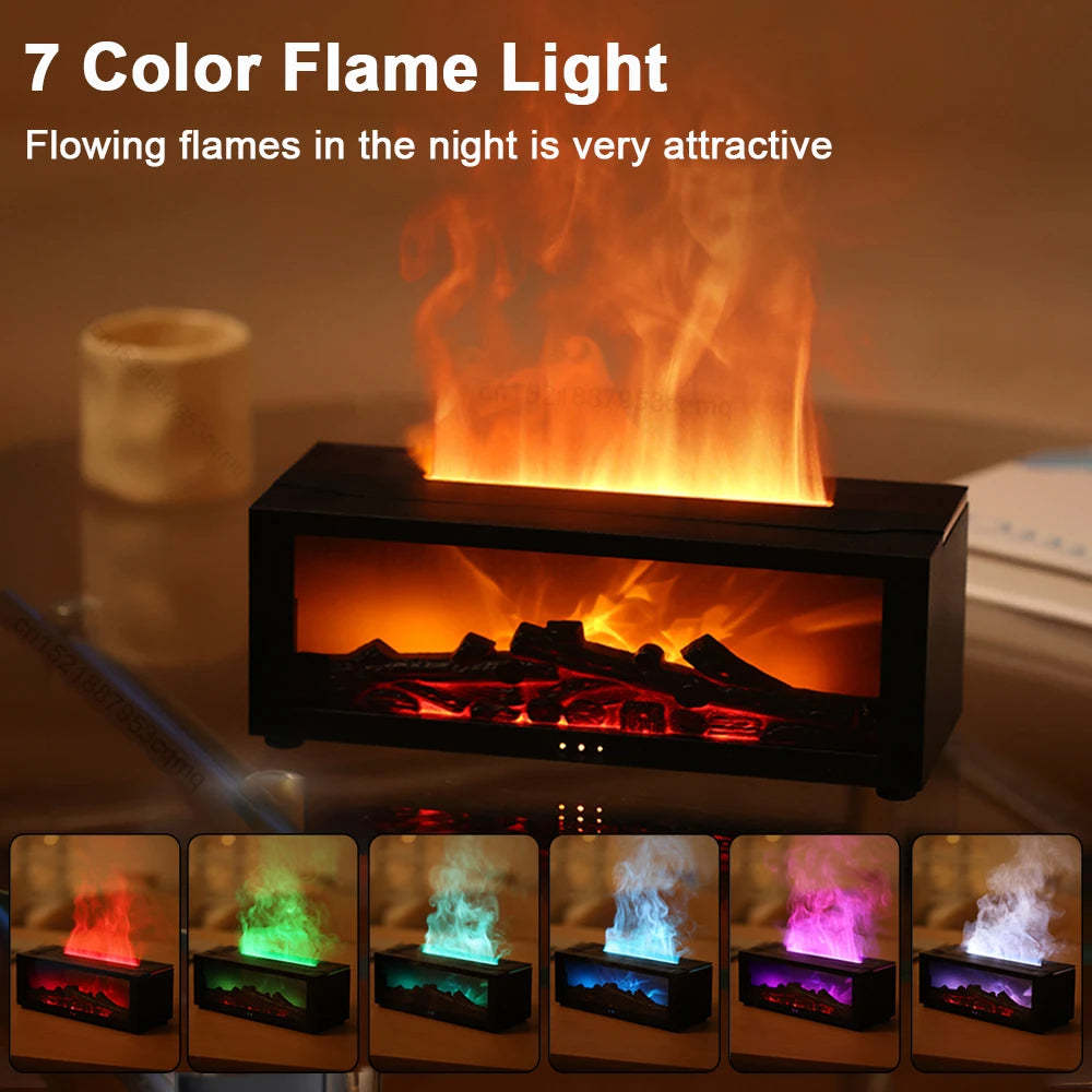 New Flame Aromatherapy Machine Colorful Essential Oil Diffuser