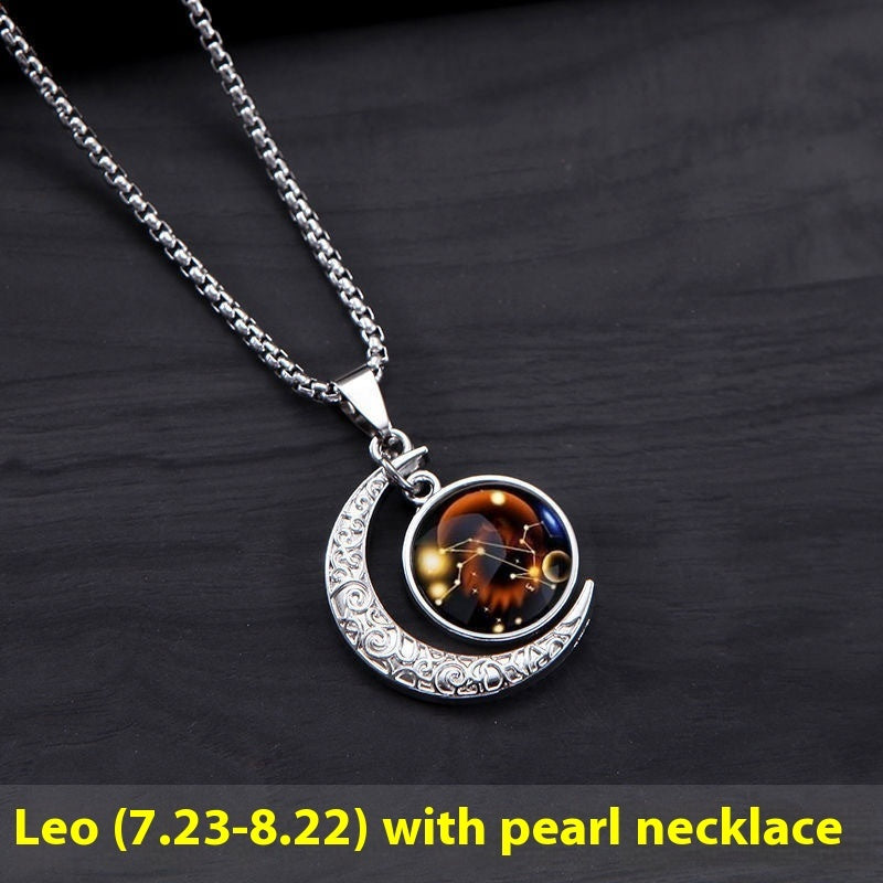 Luminous Zodiac Moon Necklace