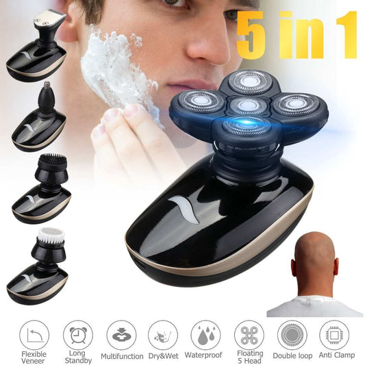 5 In 1 4D Rechargeable Electric Shaver