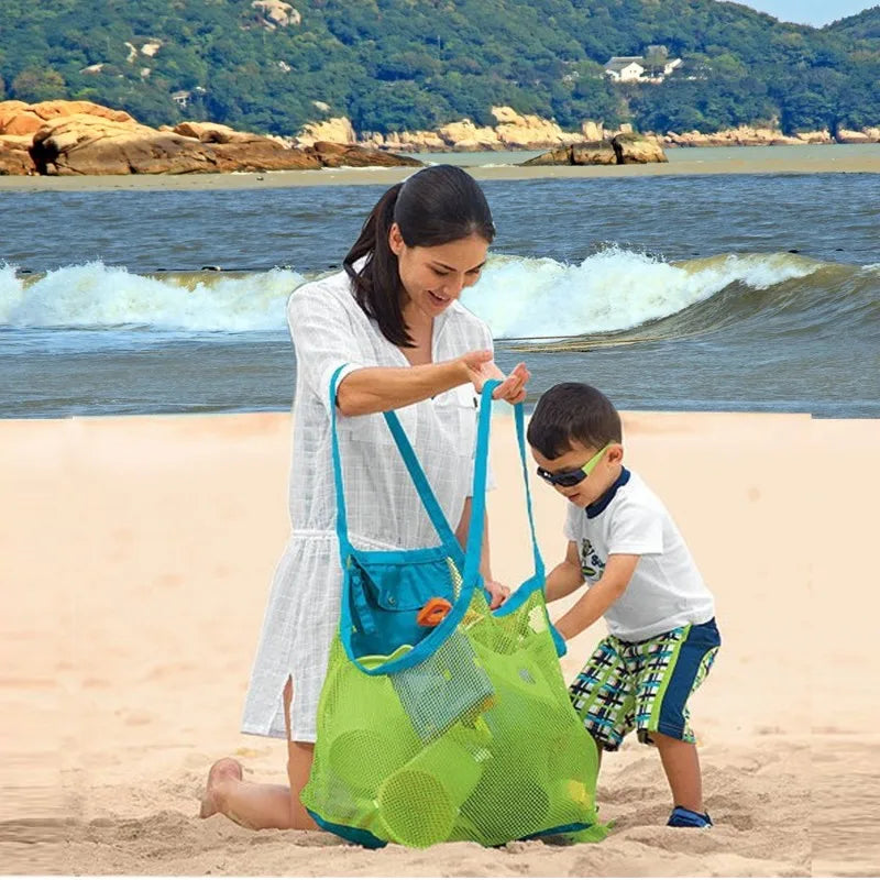 2 PCS Mesh Beach Storage Bag