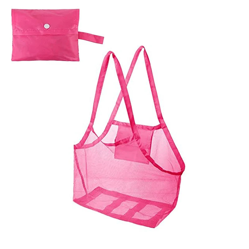 2 PCS Mesh Beach Storage Bag