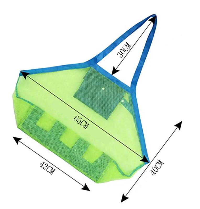 2 PCS Mesh Beach Storage Bag