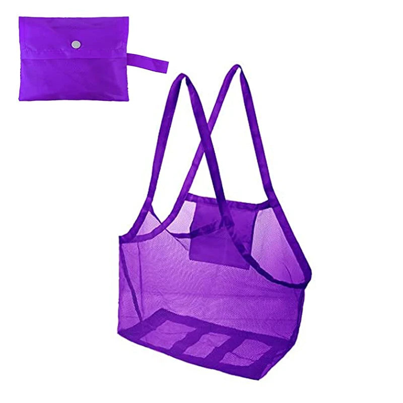 2 PCS Mesh Beach Storage Bag