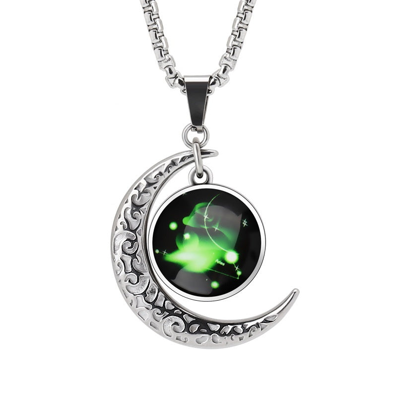 Luminous Zodiac Moon Necklace